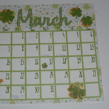 Calendar- March