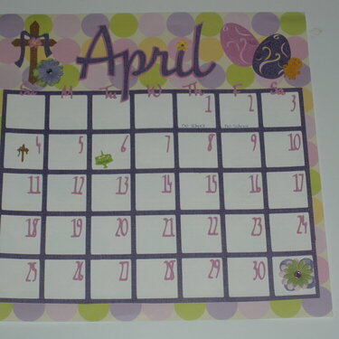 Calendar- April