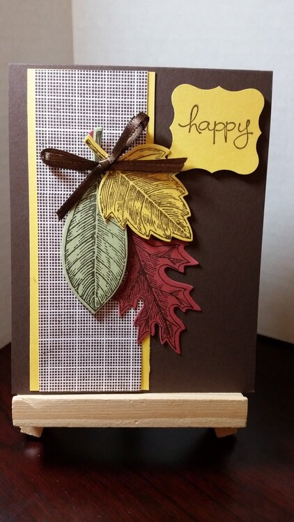 Fall Happy Birthday Card