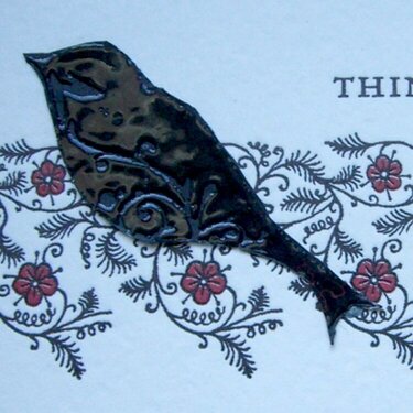 Detail from Sympathy Card