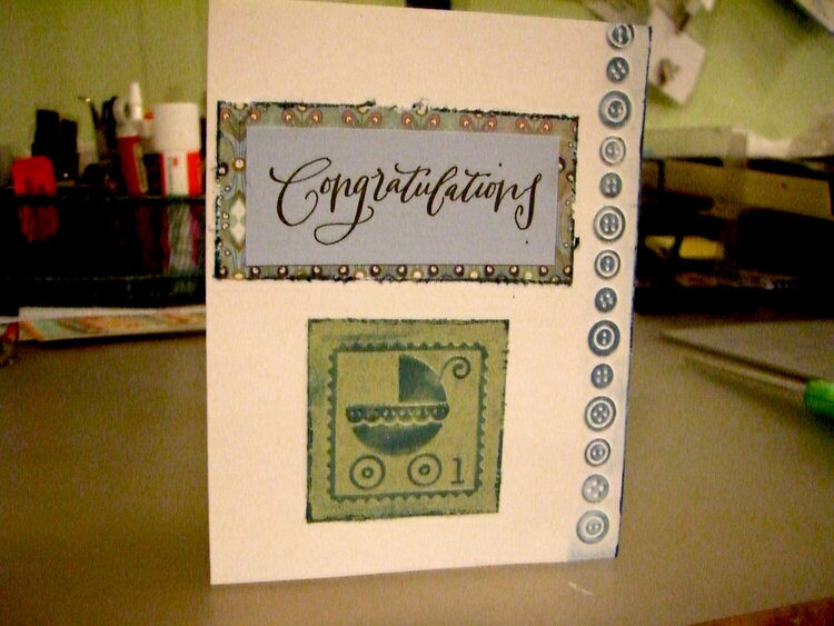 &quot;Denim&quot; Baby Card