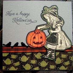 Alice Halloween Square card