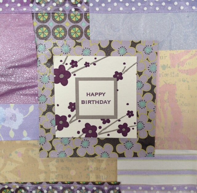 Patchscrap Square Birthday Card
