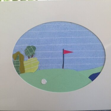 Father&#039;s Day Golf Course Card
