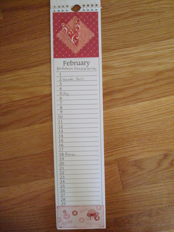 Event Calendar - February