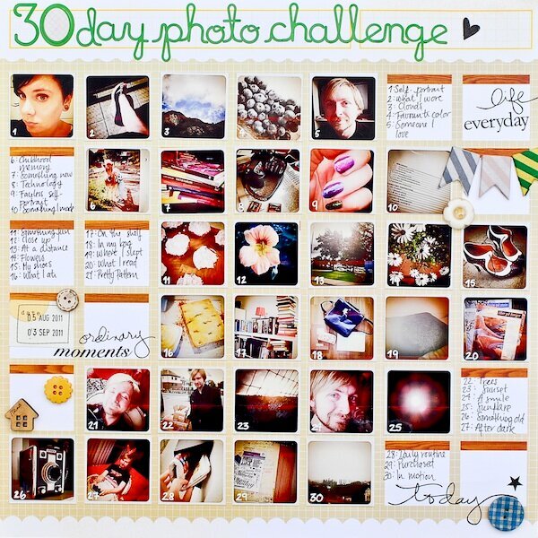 30 day photo challenge