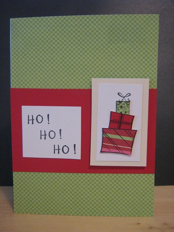 Ho! Ho! Ho! Presents Card