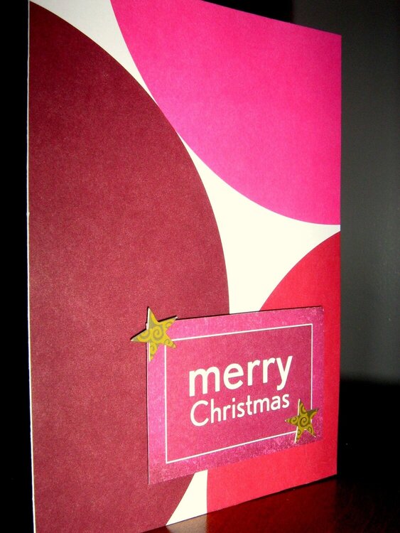 Merry Christmas Circle Card