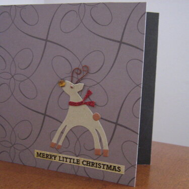 Merry Little CHristmas Reindeer Card