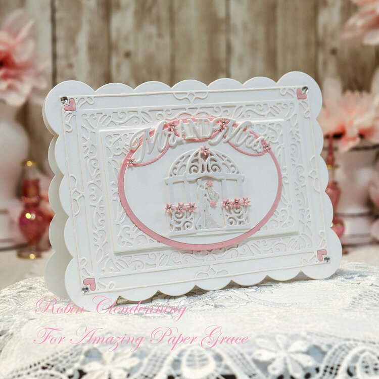 June Wedding Shaped Card