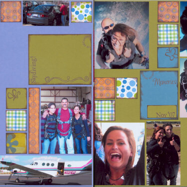 Skydiving - Cassie - 2 page layout