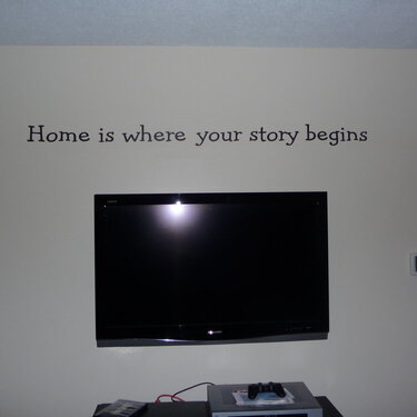 Vinyl Wall Quote (Living Room)