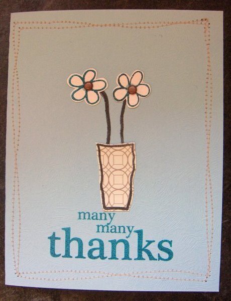 Many, many thanks card (My Stamp Box)