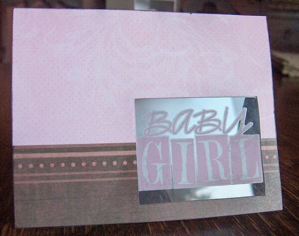 Acrylic window Baby Cards (Clear Scraps)