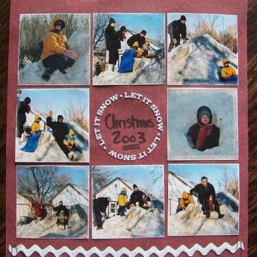Christmas 2003 (some sledding pics)