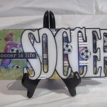 Soccer (custom word album from Clear Scraps - new CHA)