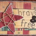 Brave & Free card - Scrappy Giraffe Kits June 07