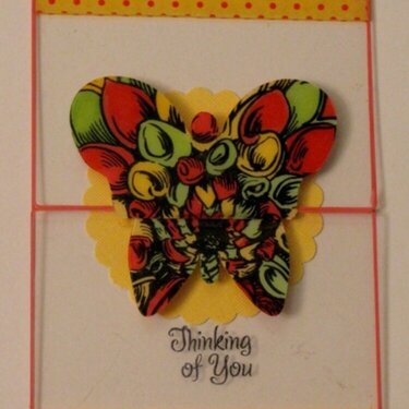 Butterfly acrylic card