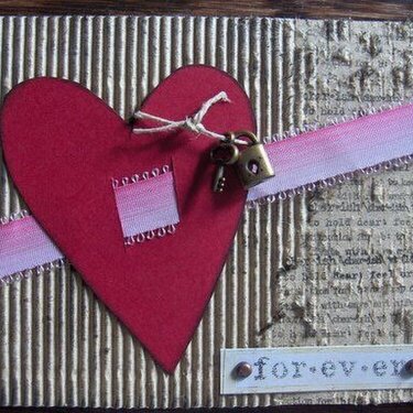 Forever Valentine&#039;s Card (Scrapbooking M.M. (Sweden))