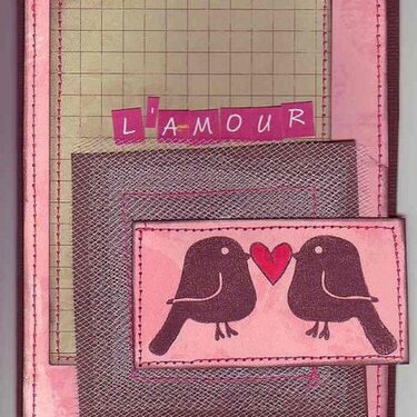 L&#039;amour card - new Rose Moka