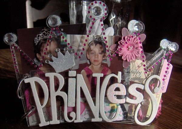 Happy Birthday Princess  Acrylic Album (Clear Scraps)