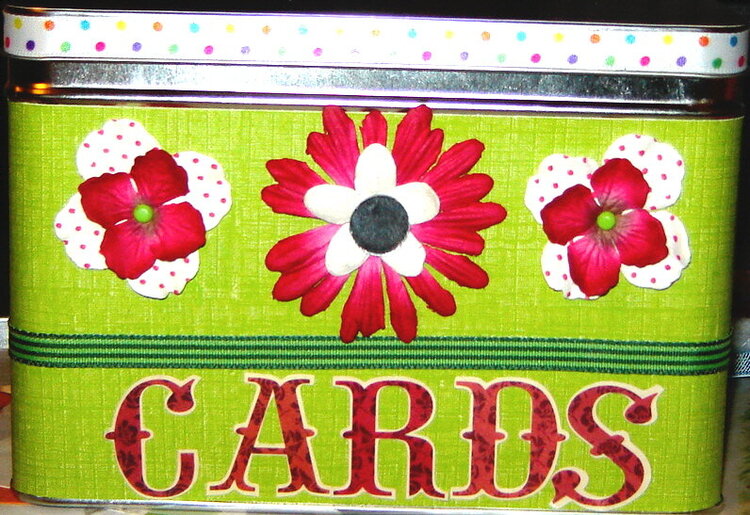 Card holder tin
