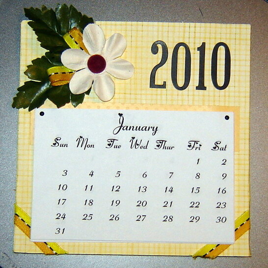 2010 Mini calendar