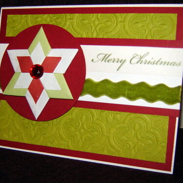 Origami Star Merry Christmas