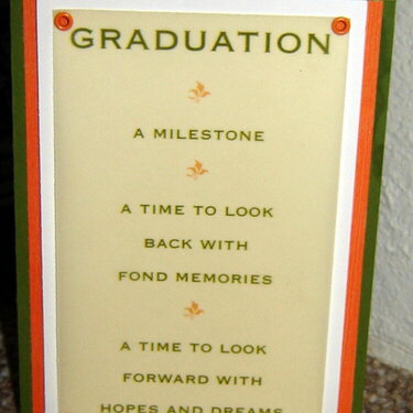 Graduation - A milestone