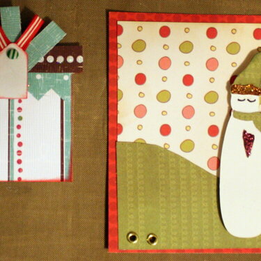 Handmade embellies for Lisa&#039;s Christmas swap