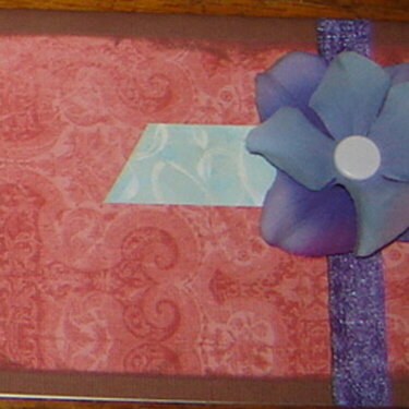 Purple flower card