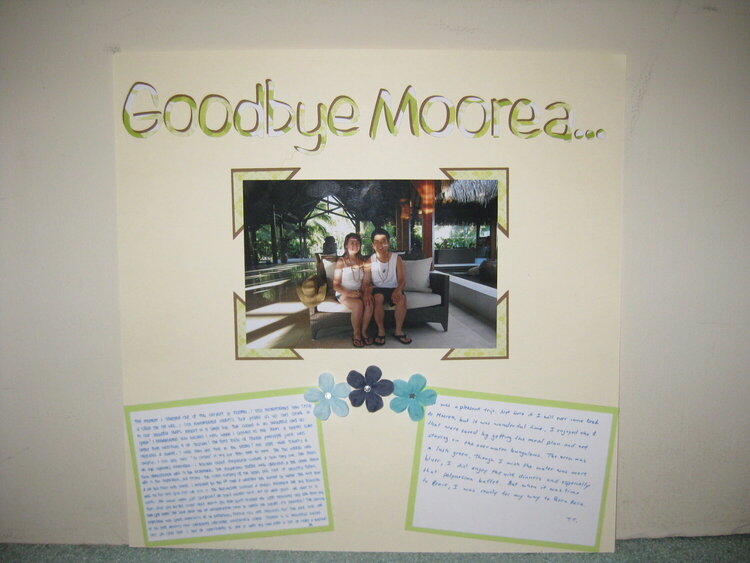 Goodbye Moorea....