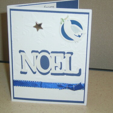 White Dove Noel Christimas Card