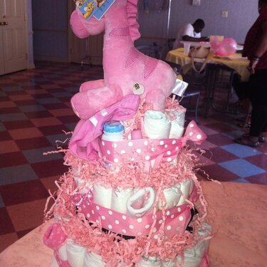 Diaper Cake - Side View