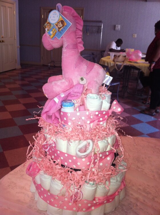 Diaper Cake - Side View