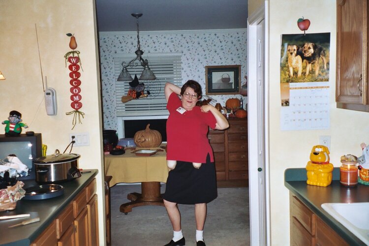 Me as Mrs. Choksondik Halloween 2003