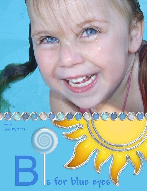 B is for blue eyes
