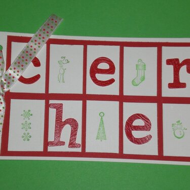 &quot;Cheer&quot; Christmas card