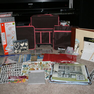 Fantastic goodies from the teach a friend to scrapbook challange