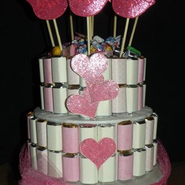 Valentine&#039;s Day Candy Cake