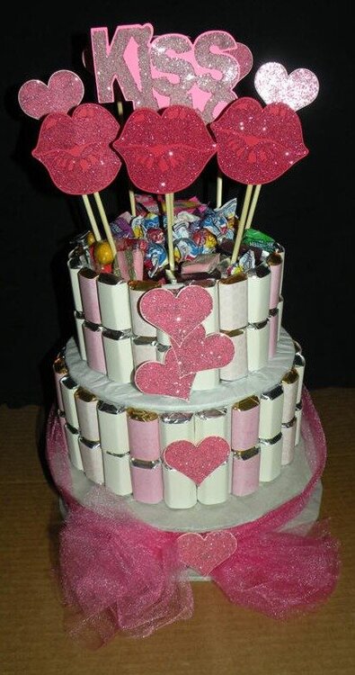 Valentine&#039;s Day Candy Cake.