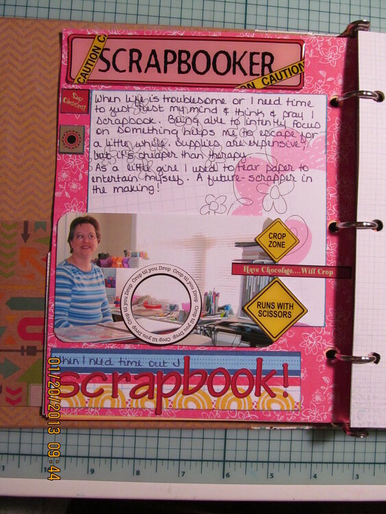 When I Need a Time-out I Scrapbook