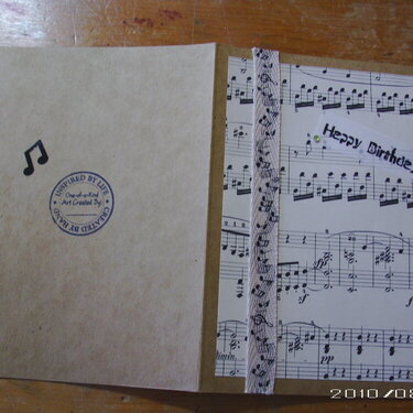 Musical Birthday Card Front