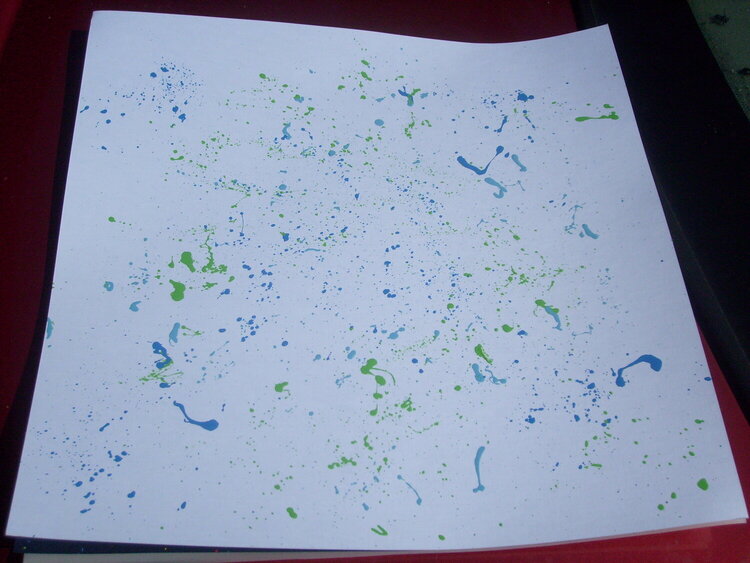 Green and Blue Paper