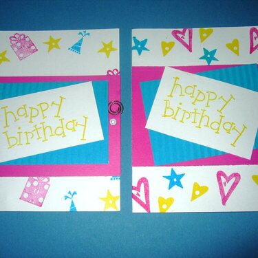 2 birthday cards