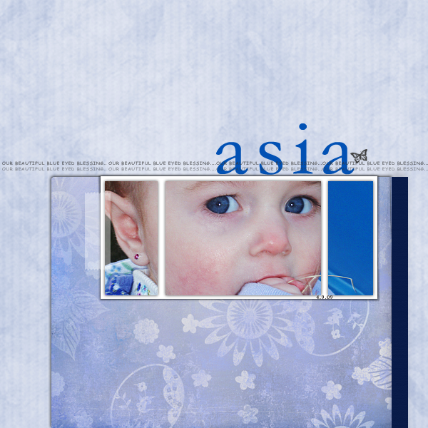 Asia Blue eyed blessing