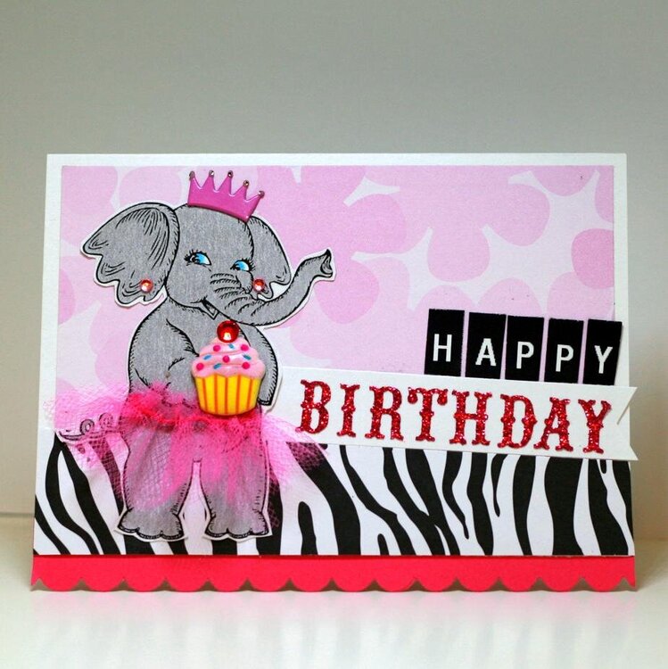 Birthday Elephant Ballerina