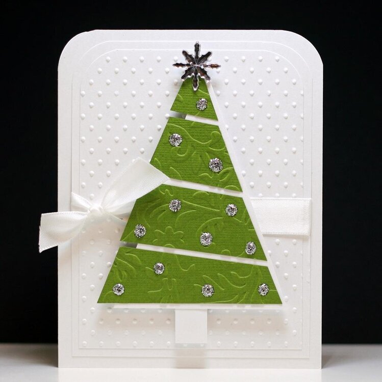 Sparkly Christmas Tree Card