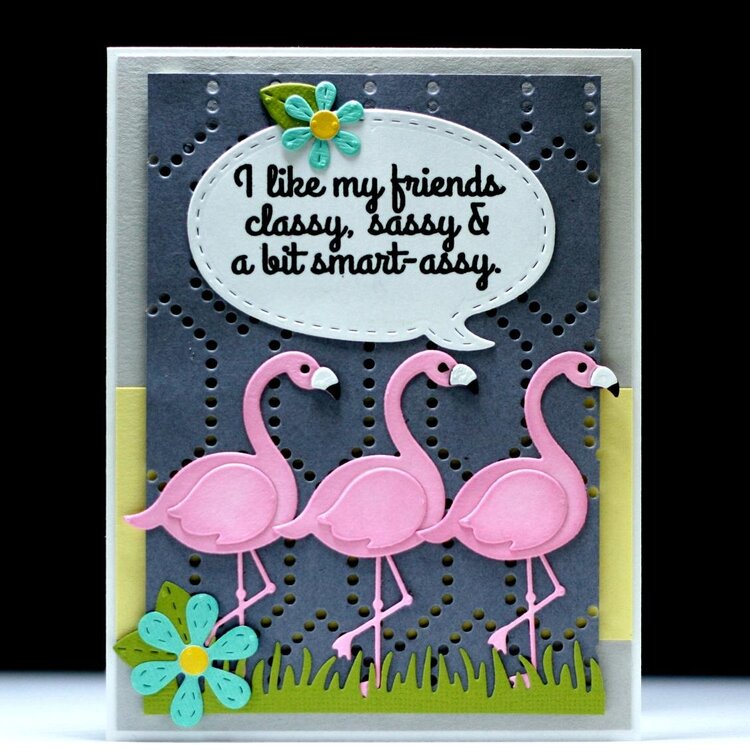 Sassy Little Flamingos