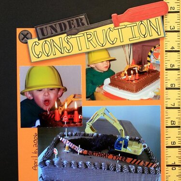 Under Construction Cake